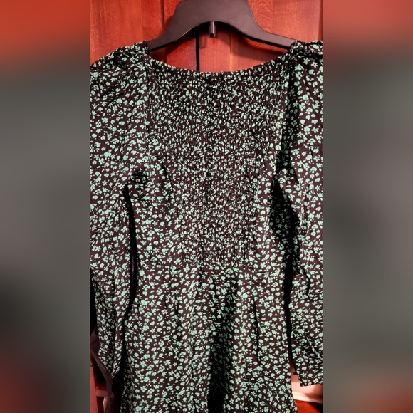 Zara Floral Print Mini Dress Size Small - Picture 9 of 13